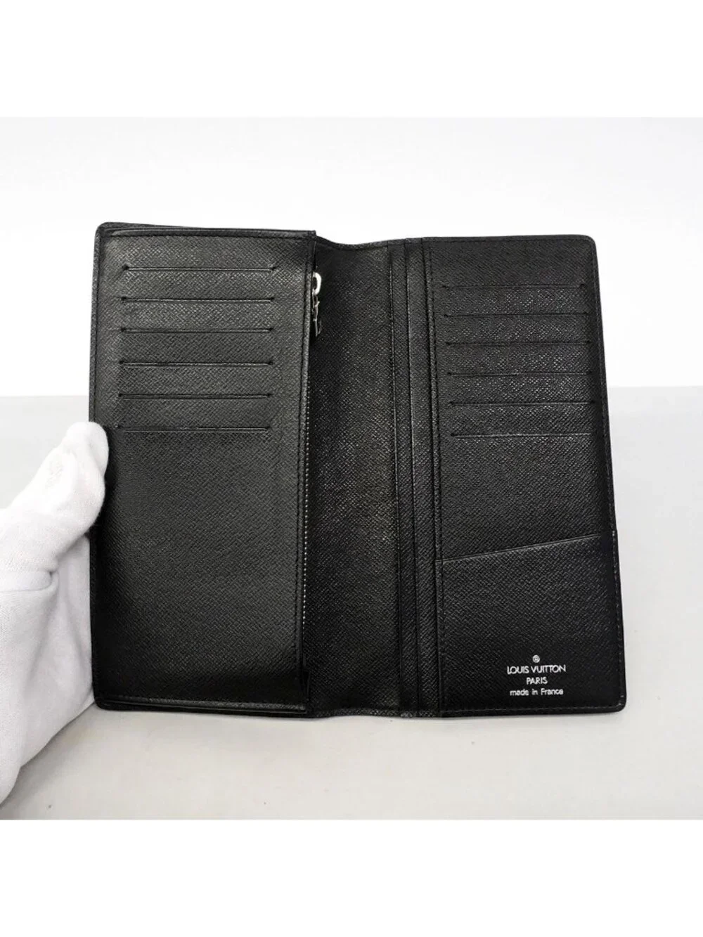 Louis Vuitton Wallet Damier Graphite Portefeuille Brazza Black Gray